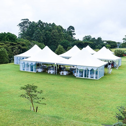Event tents, marquees, temporary structures